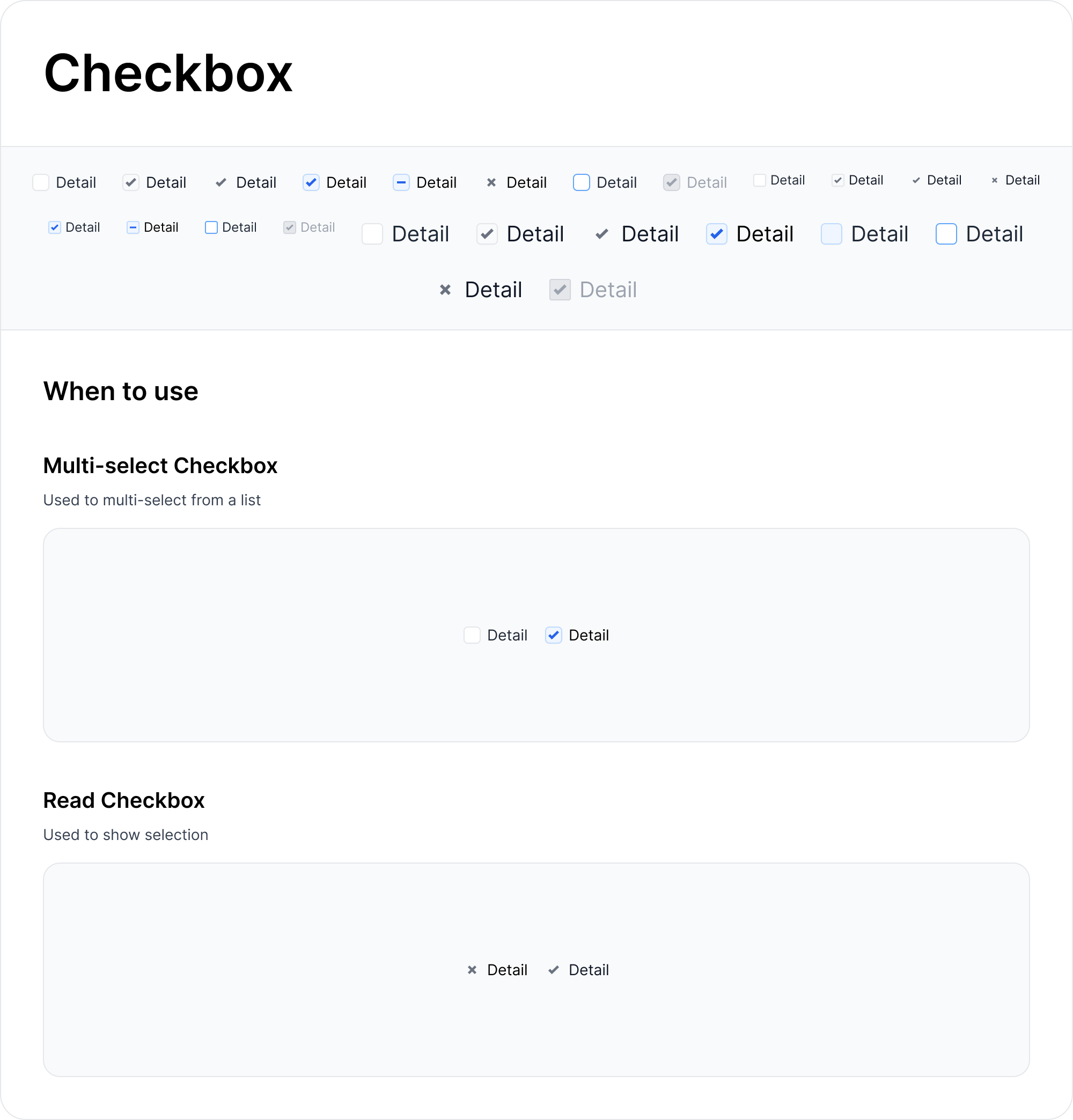 Checkbox Component